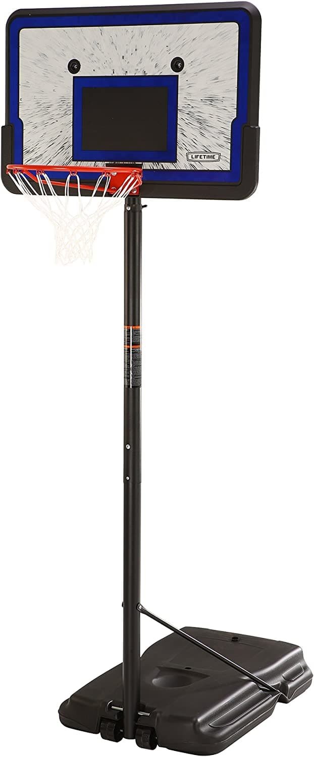 Lifetime 44" Backboard", Height Adjustable Portable Basketball System