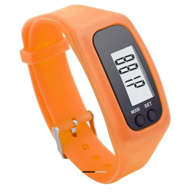 Liveup, 3D Sensor Pedometer Wrist Watch, Ls3348, Orange